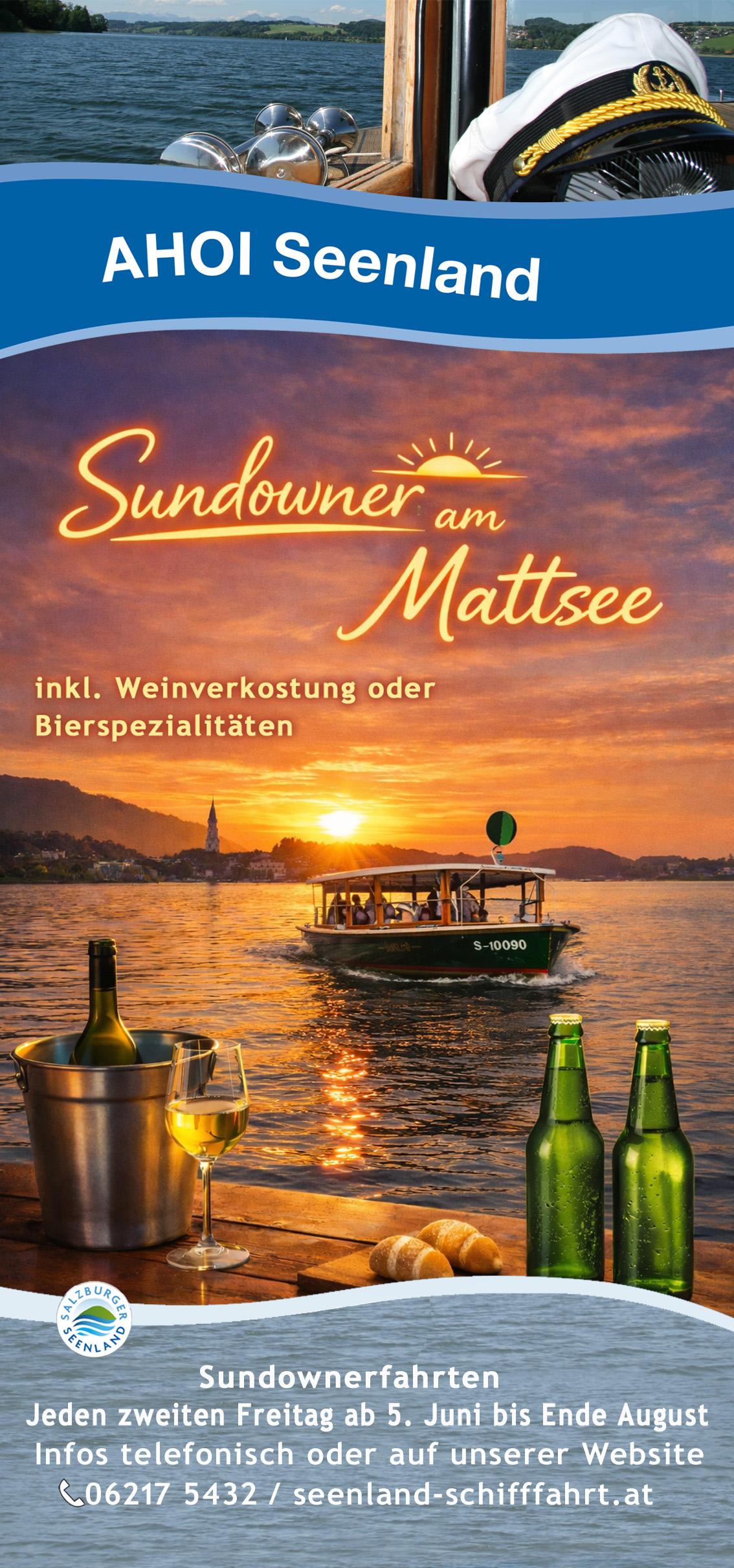 SUNDOWNER FAHRT mit der Seenland