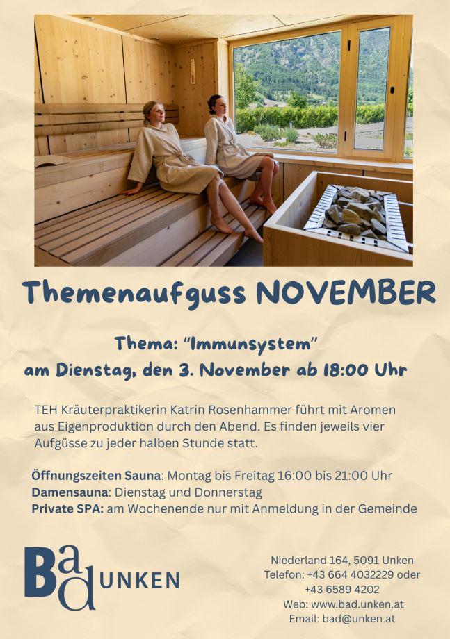 Themenaufguss „Immunsystem“