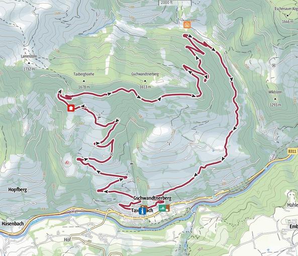 Weg 2 Rundwanderweg Taxberghöhe