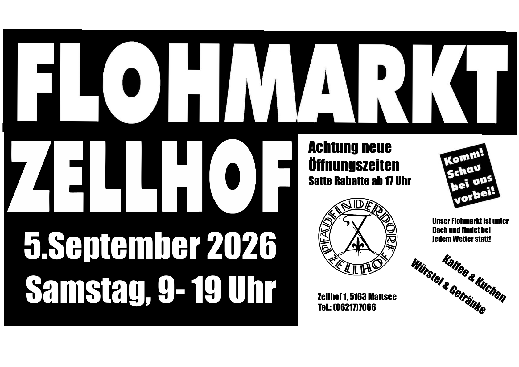 Flohmarkt der Pfadfinder in Zellhof