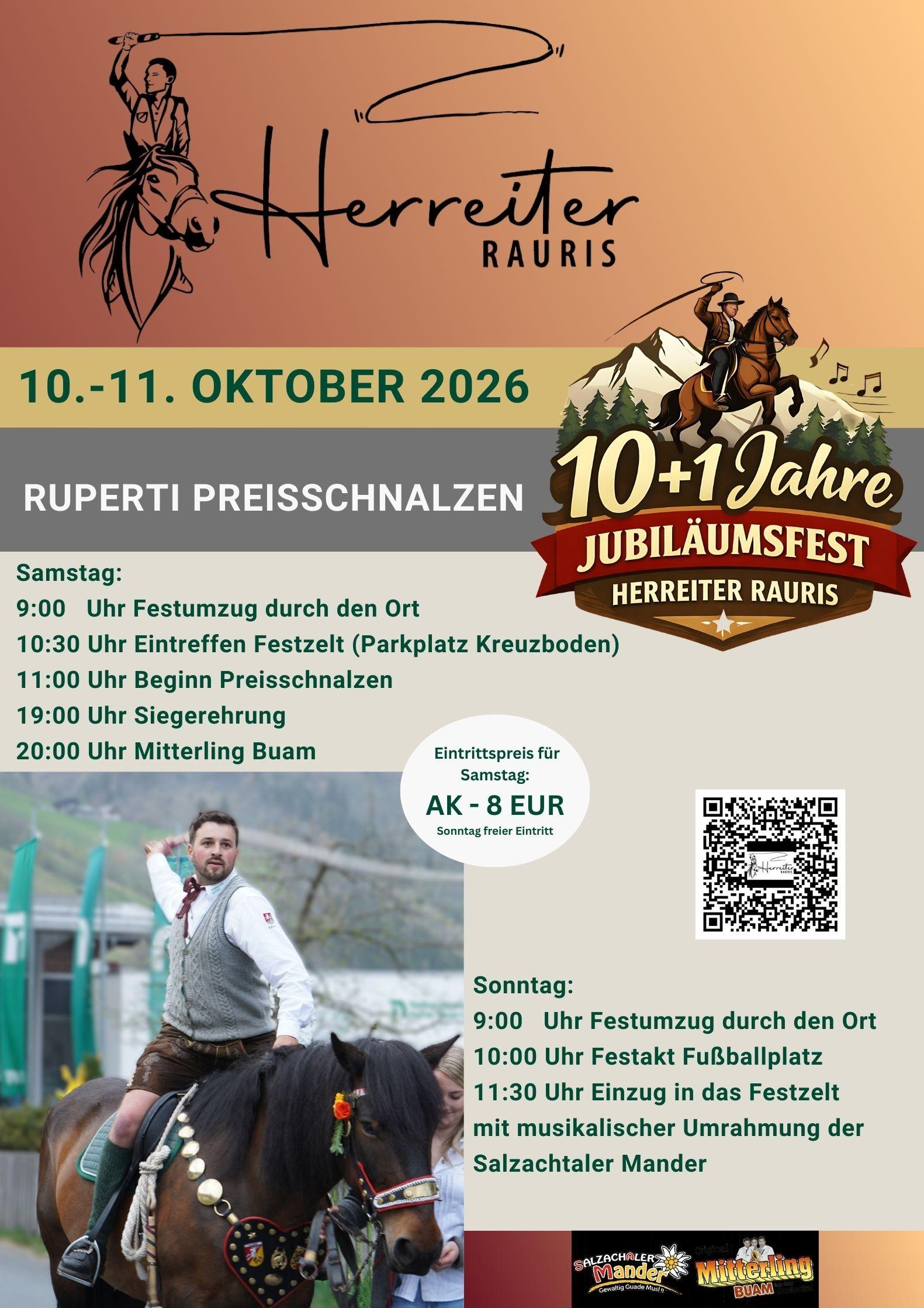 Jubiläumsfest & Ruperti-Preisschnalzen Herreiter
