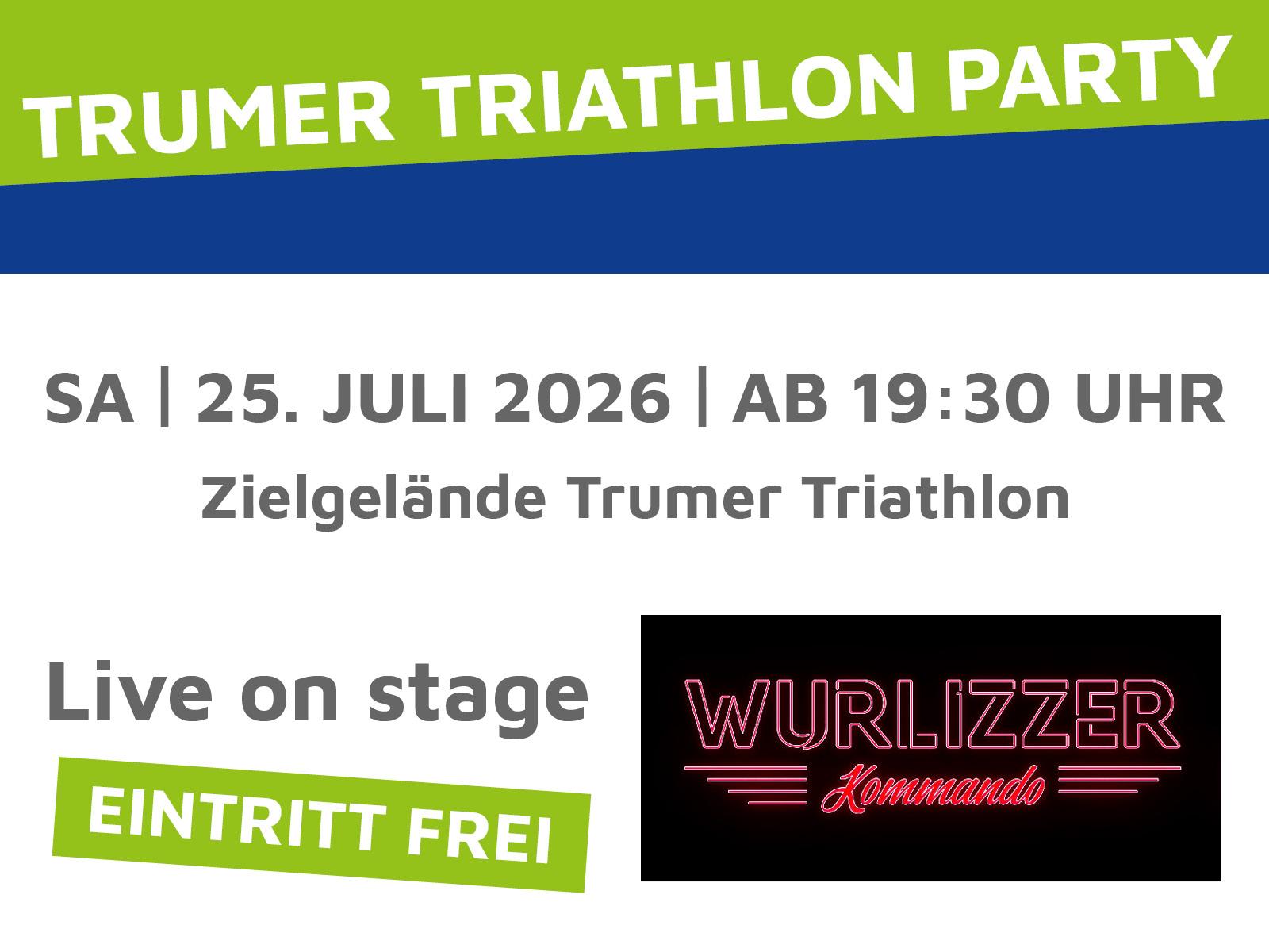 Trumer Triathlon PARTY mit Liveband