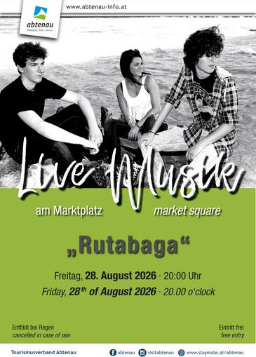 Musik am Marktplatz mit  "Rutabaga"