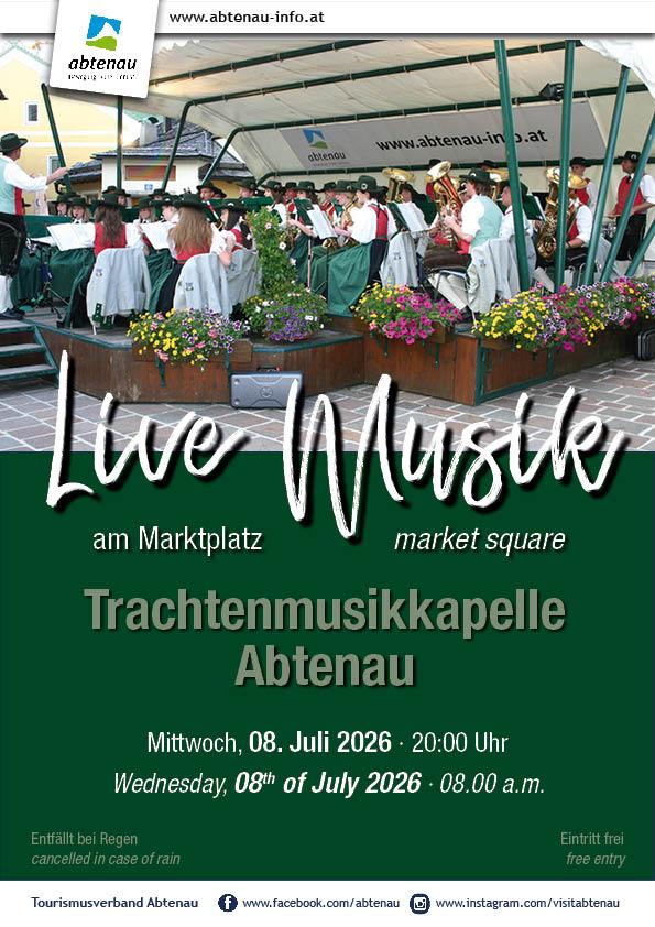 Platzkonzert der „Trachtenmusikkapelle Abtenau“