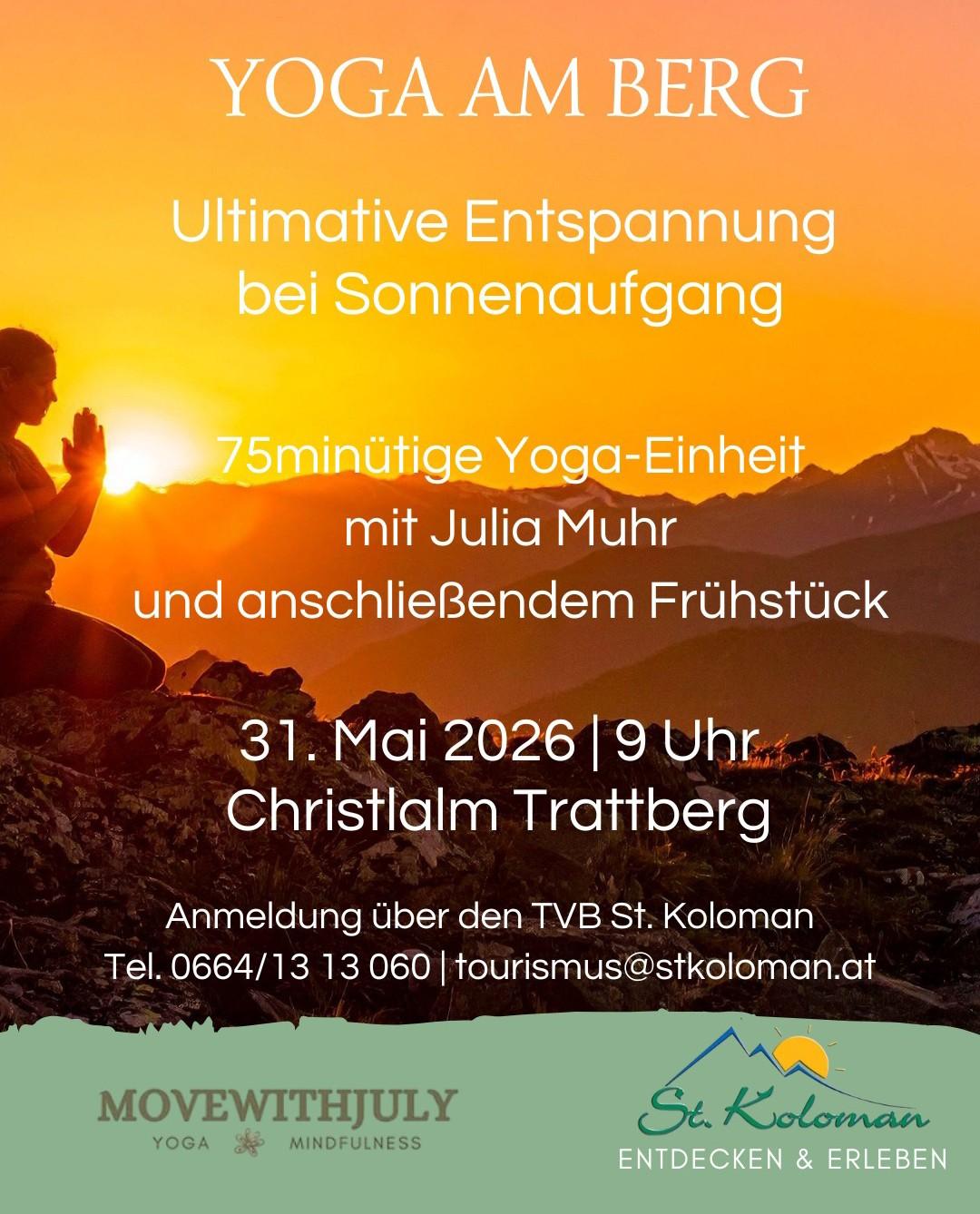 Yoga am Berg