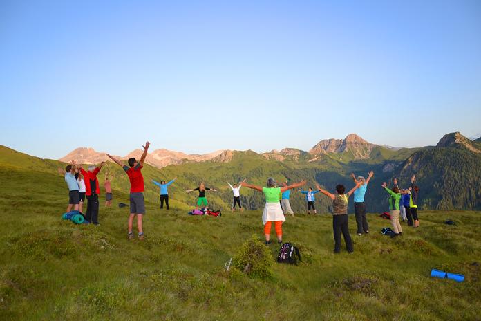 BERG-GESUND Yoga-Wanderung
