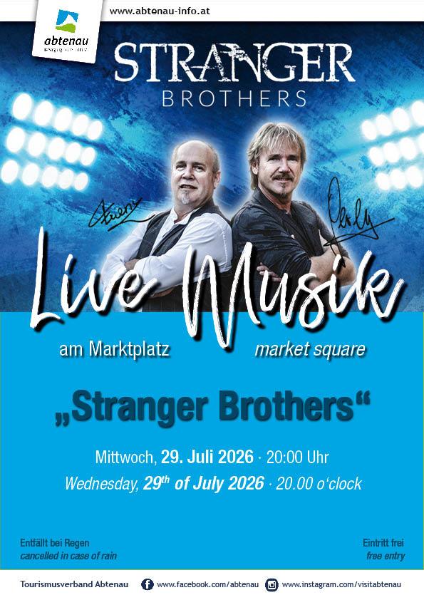 Musik am Marktplatz mit „Stranger Brothers“