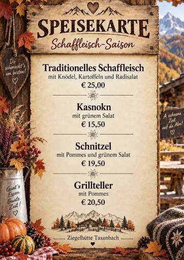 Traditionelles Schaffleischessen
