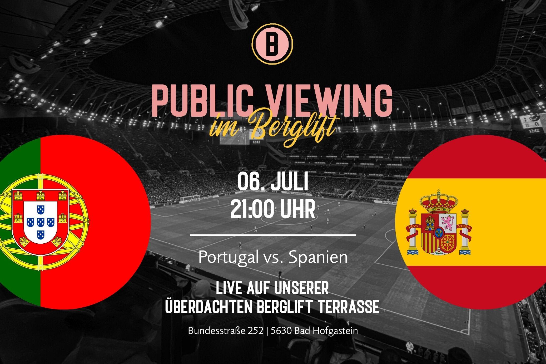 WM PUBLIC VIEWING: Portugal vs. Spanien
