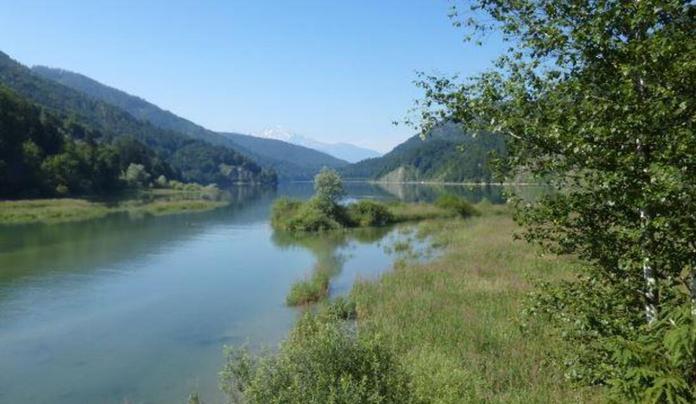 Baden im Wiestalstausee