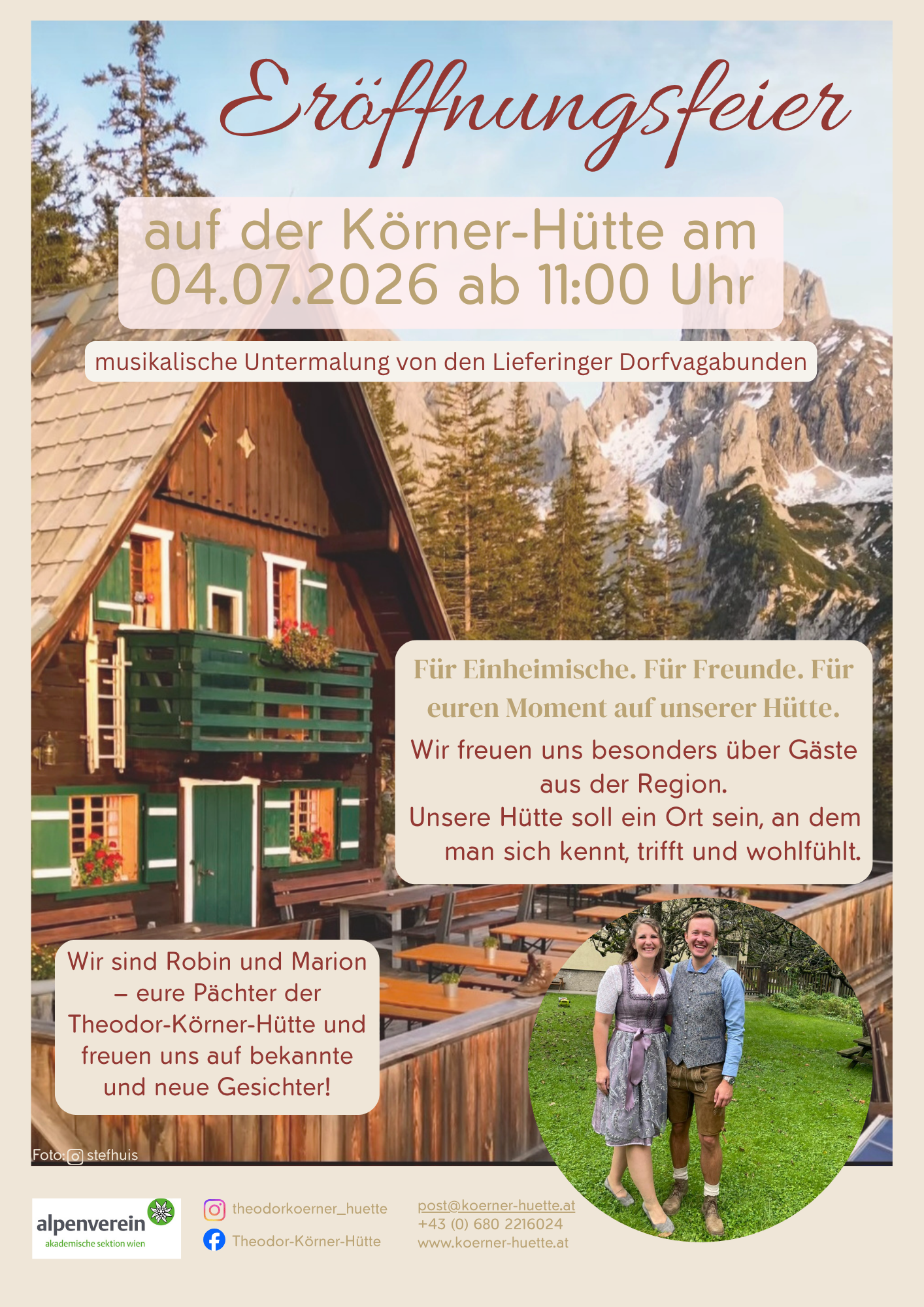 Eröffnungsfeier Körner-Hütte