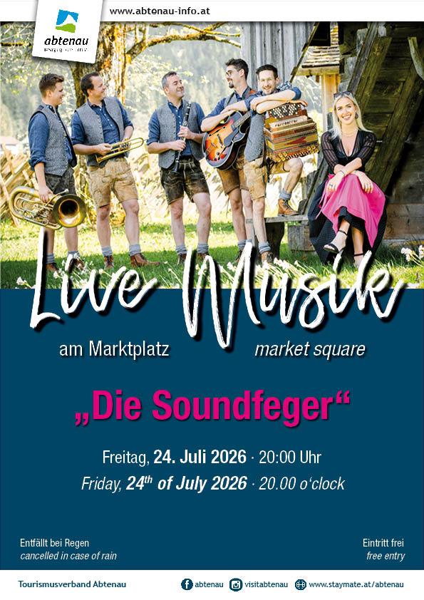Musik am Marktplatz mit „Soundfeger“