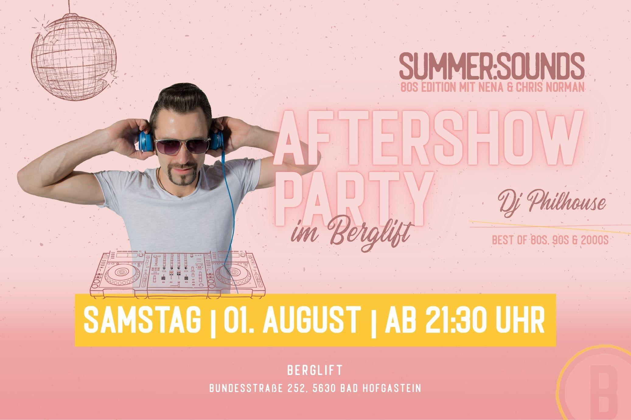 Summer:Sounds Aftershow Party im Berglift
