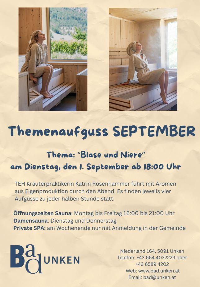 Themenaufguss „Blase und Niere“