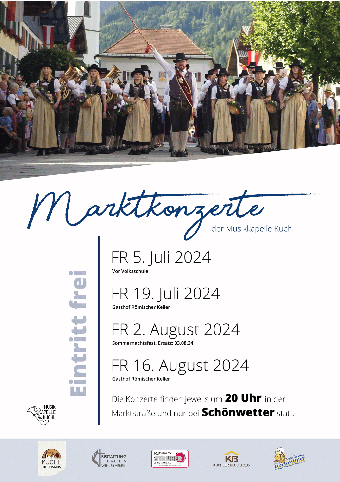 Seekonzert der Musikkapelle Kuchl