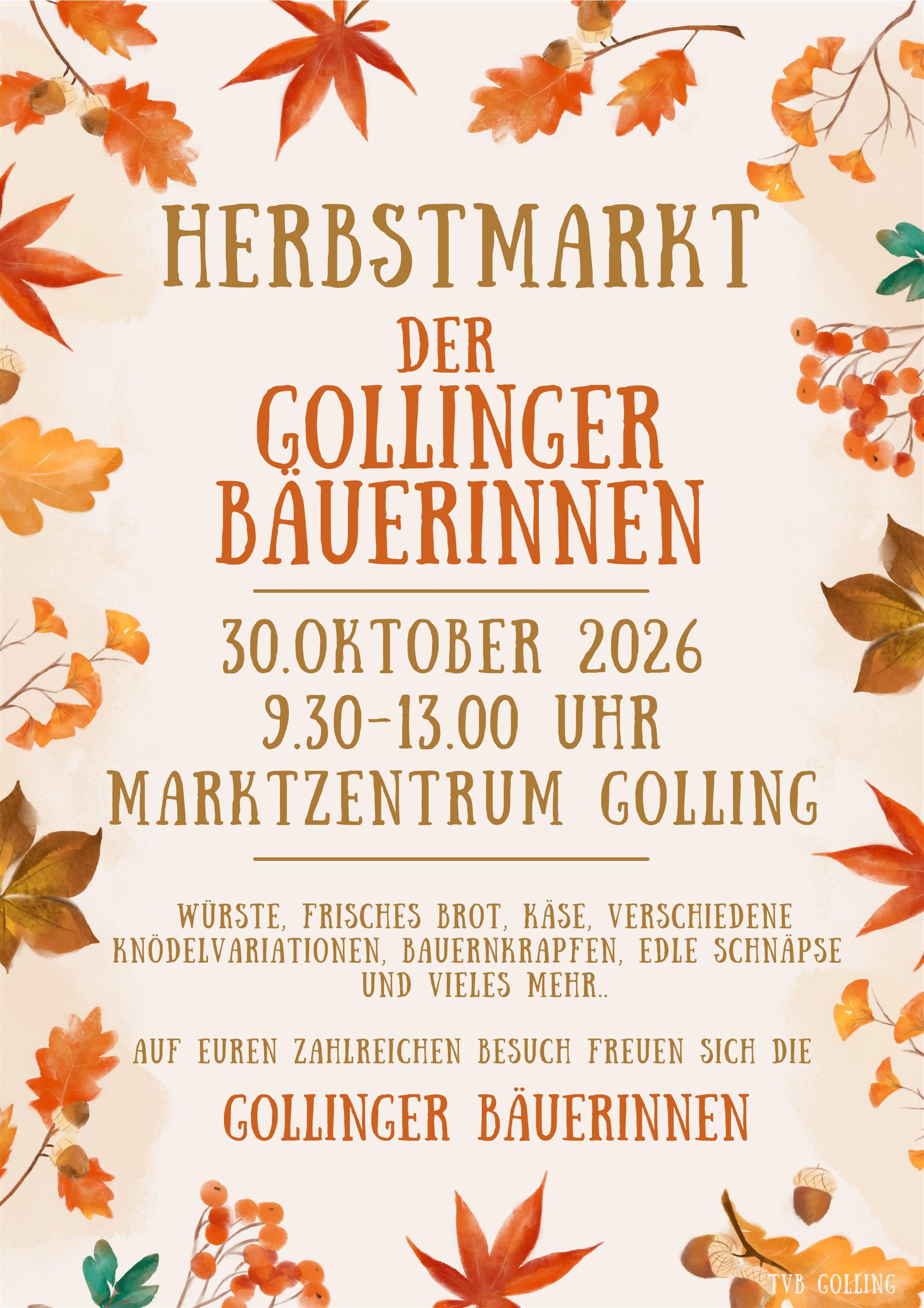 Herbstmarkt der Gollinger Bäuerinnen
