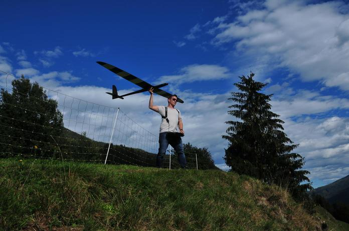 Modell- Hangfliegen beim Alpengasthof Stockenbaum