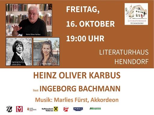 Heinz Oliver Karbus liest Ingeborg Bachmann