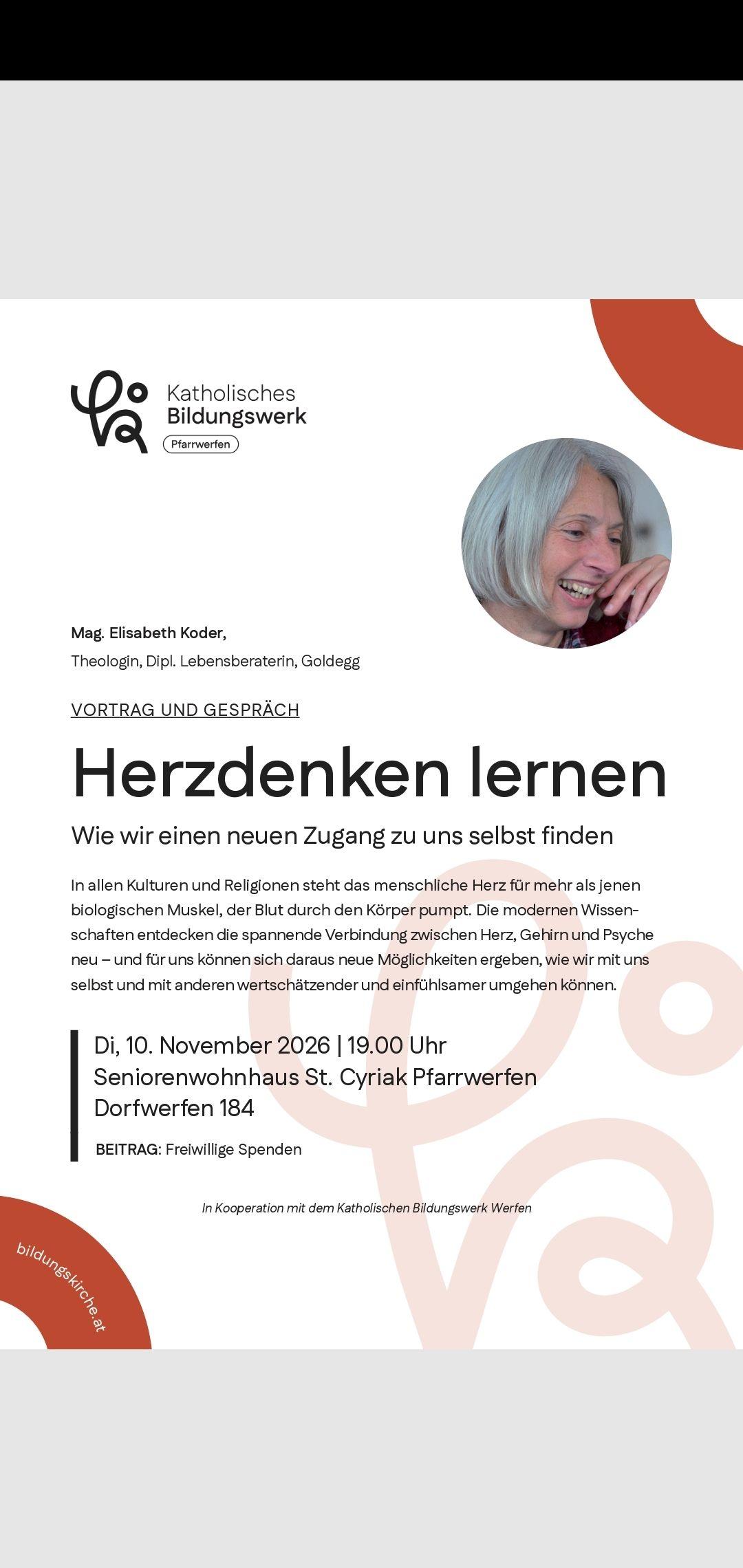 KBW Vortrag: Herzdenken lernen