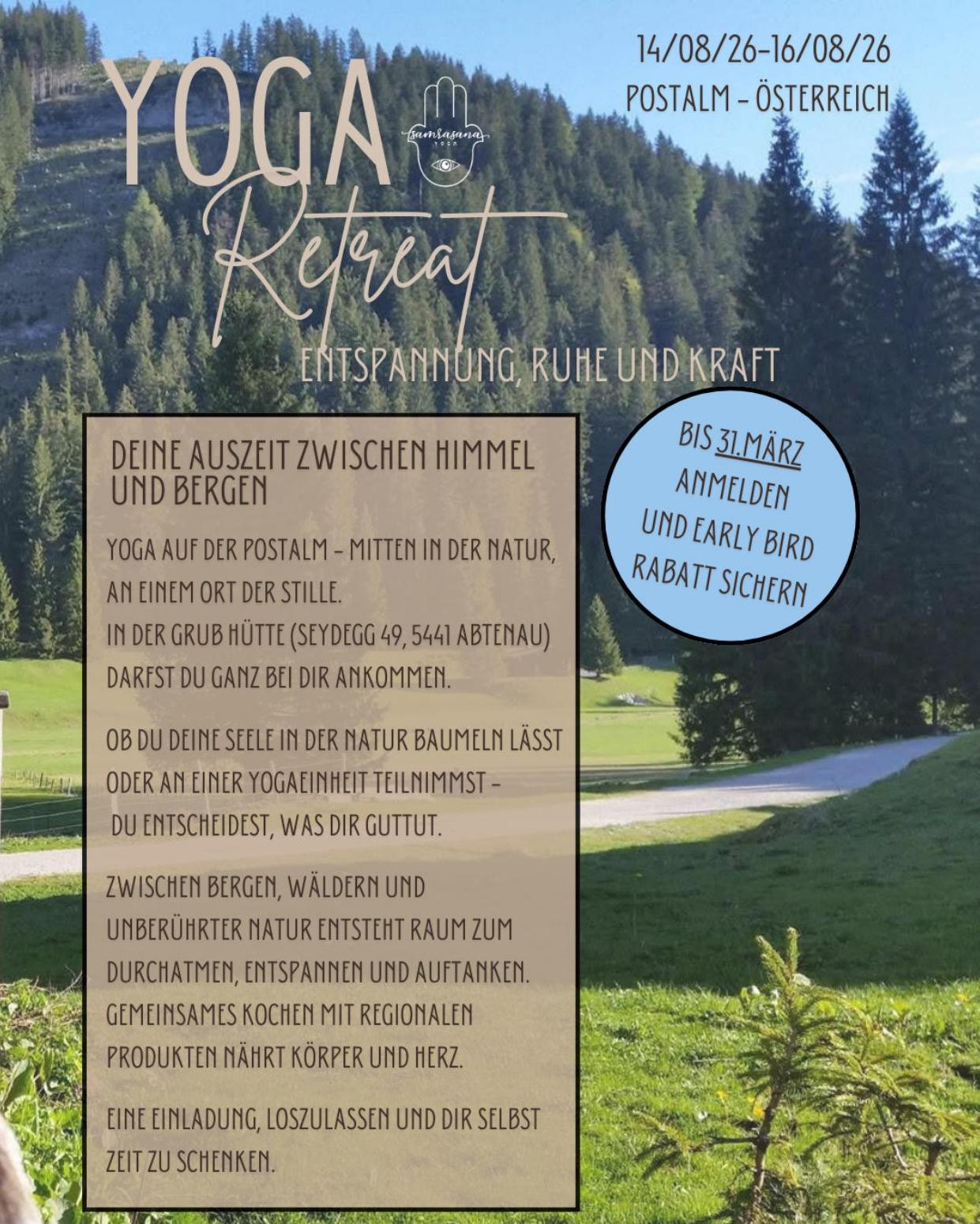 Yoga Retreat auf der Postalm