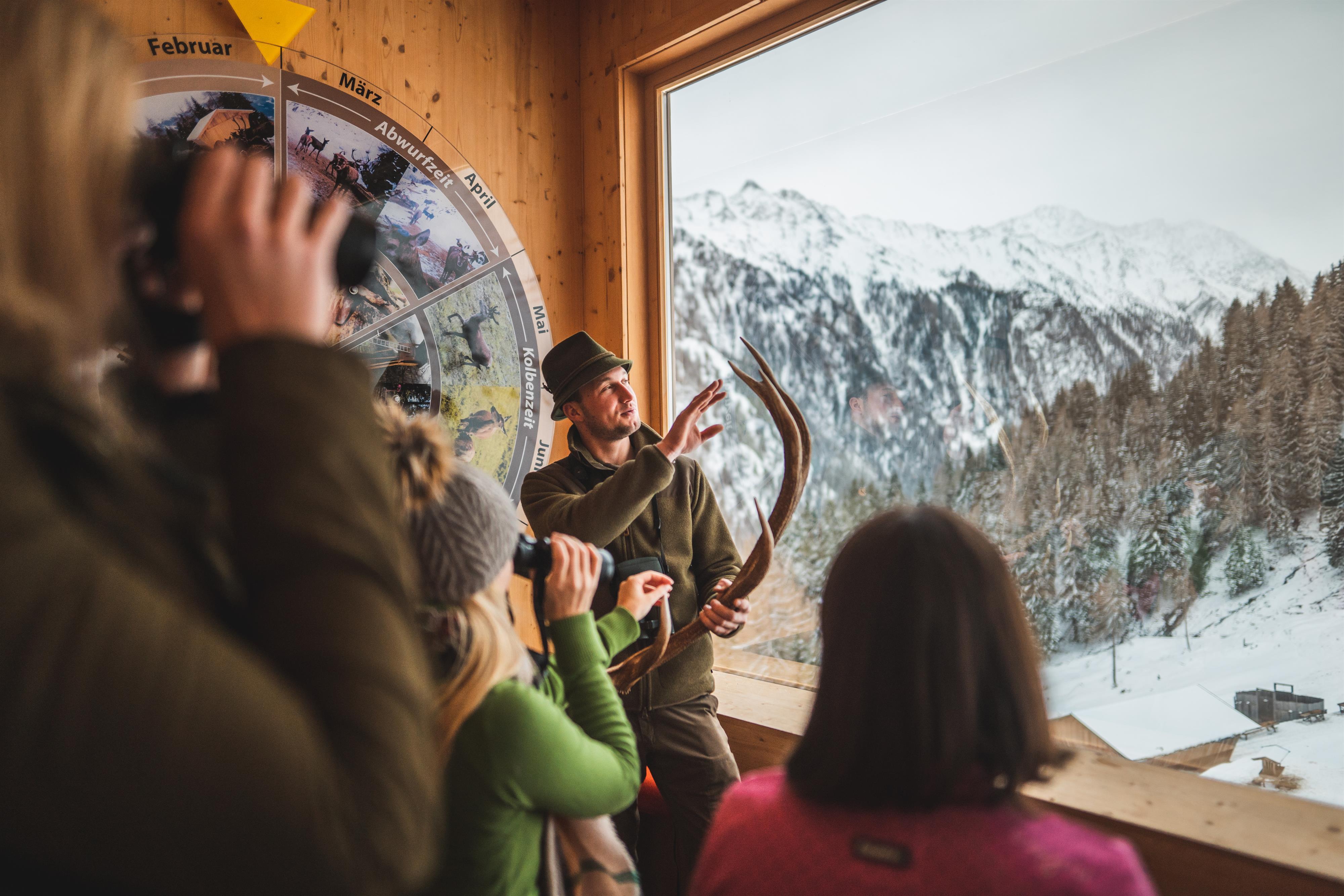 Wildtierbeobachtung bei der Schaufütterung Habachtal