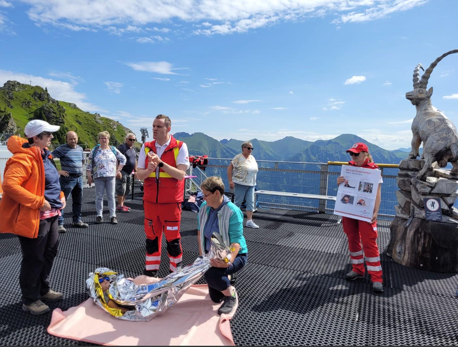 Ein Tal lernt retten auf der Schlossalm