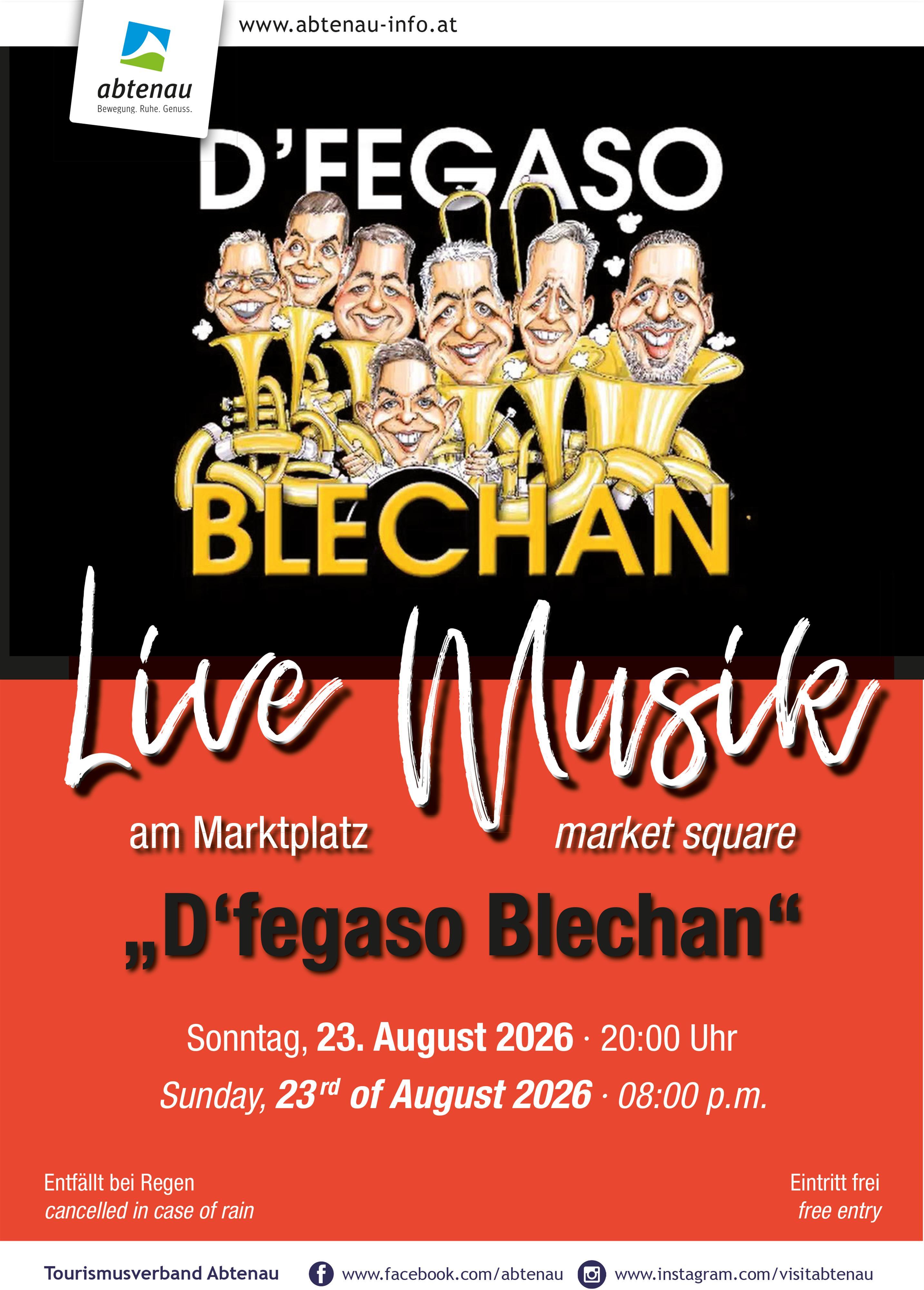 „D’Fegaso Blechan“ – Blasmusik Special Art