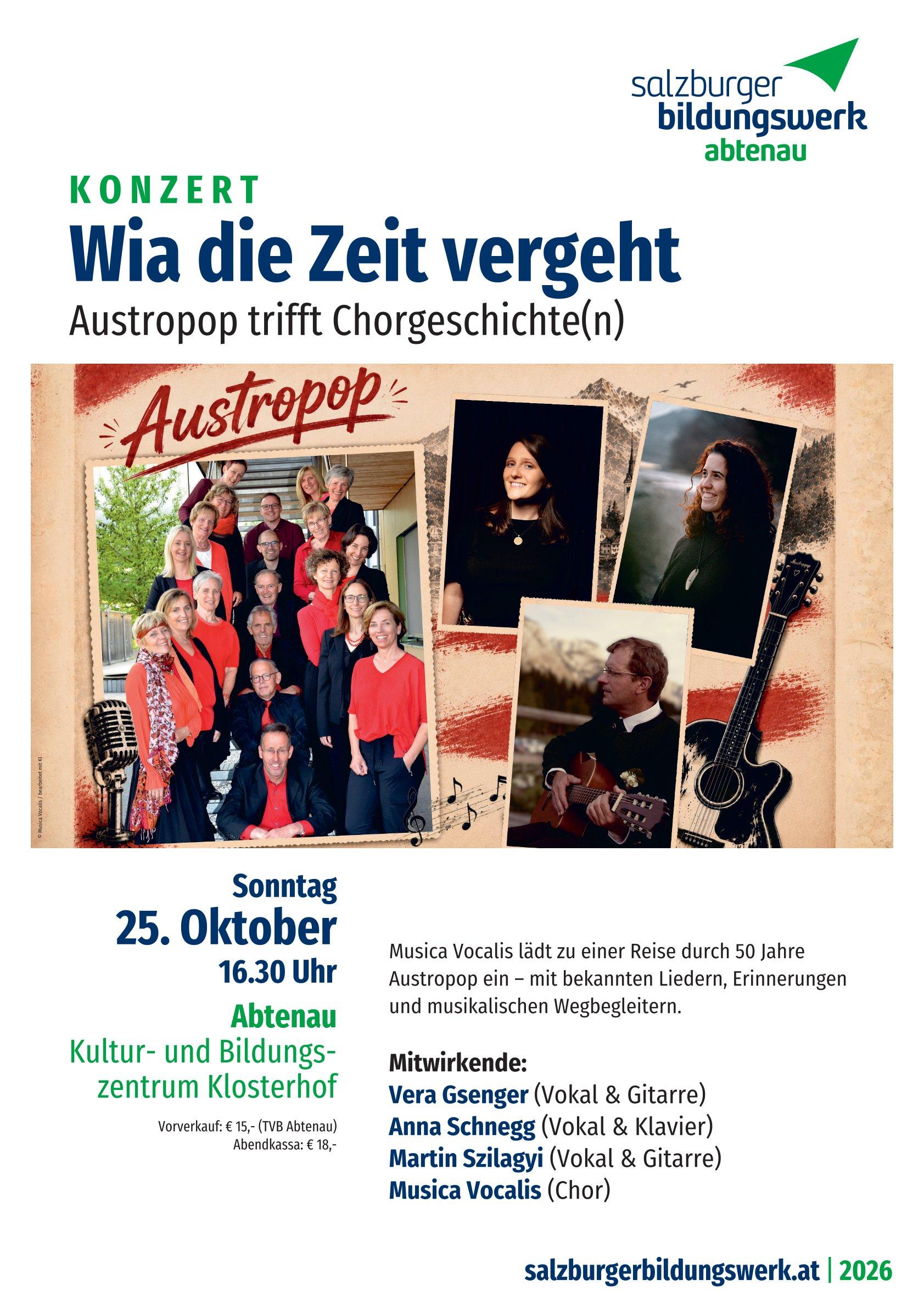 Konzert: Wia die Zeit vergeht
