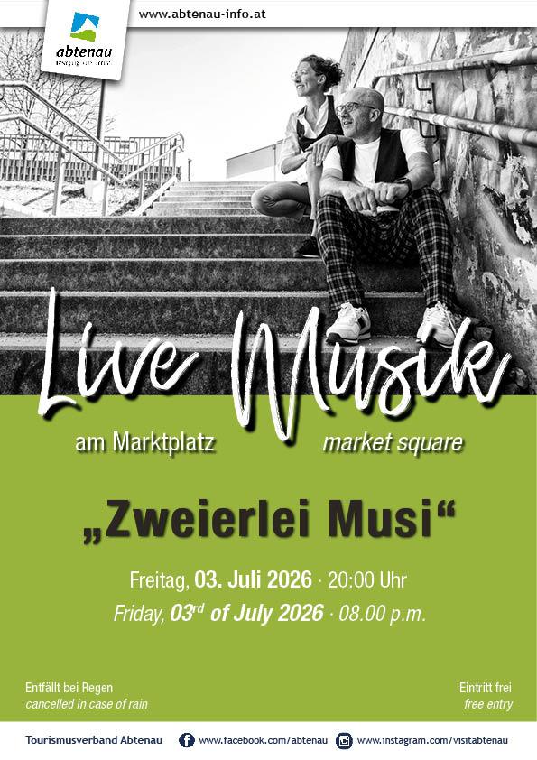 Musik am Marktplatz mit „Zweierlei-Musi“