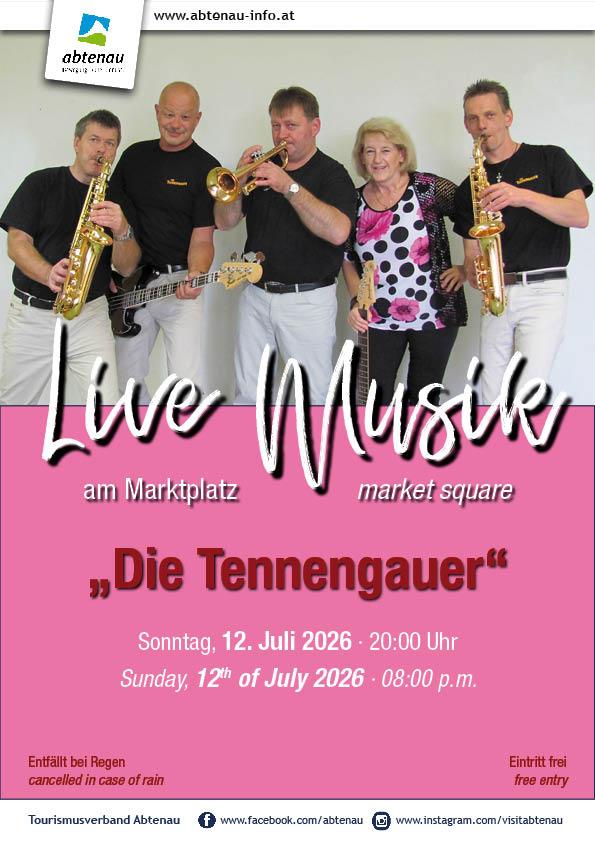 Musik am Marktplatz mit „Die Tennengauer“