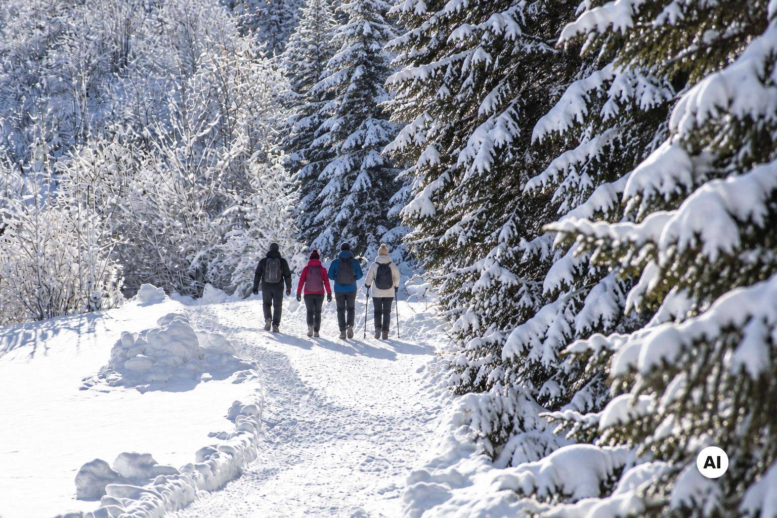 Achtsamer Winterspaziergang