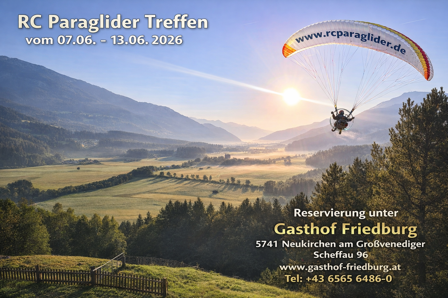 RC Paraglider Treffen beim Gasthof Friedburg