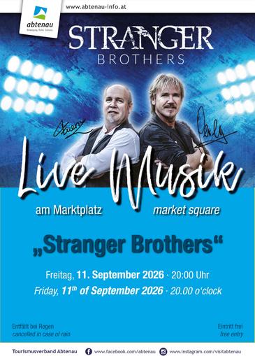 Musik am Marktplatz mit "Stranger Brothers"
