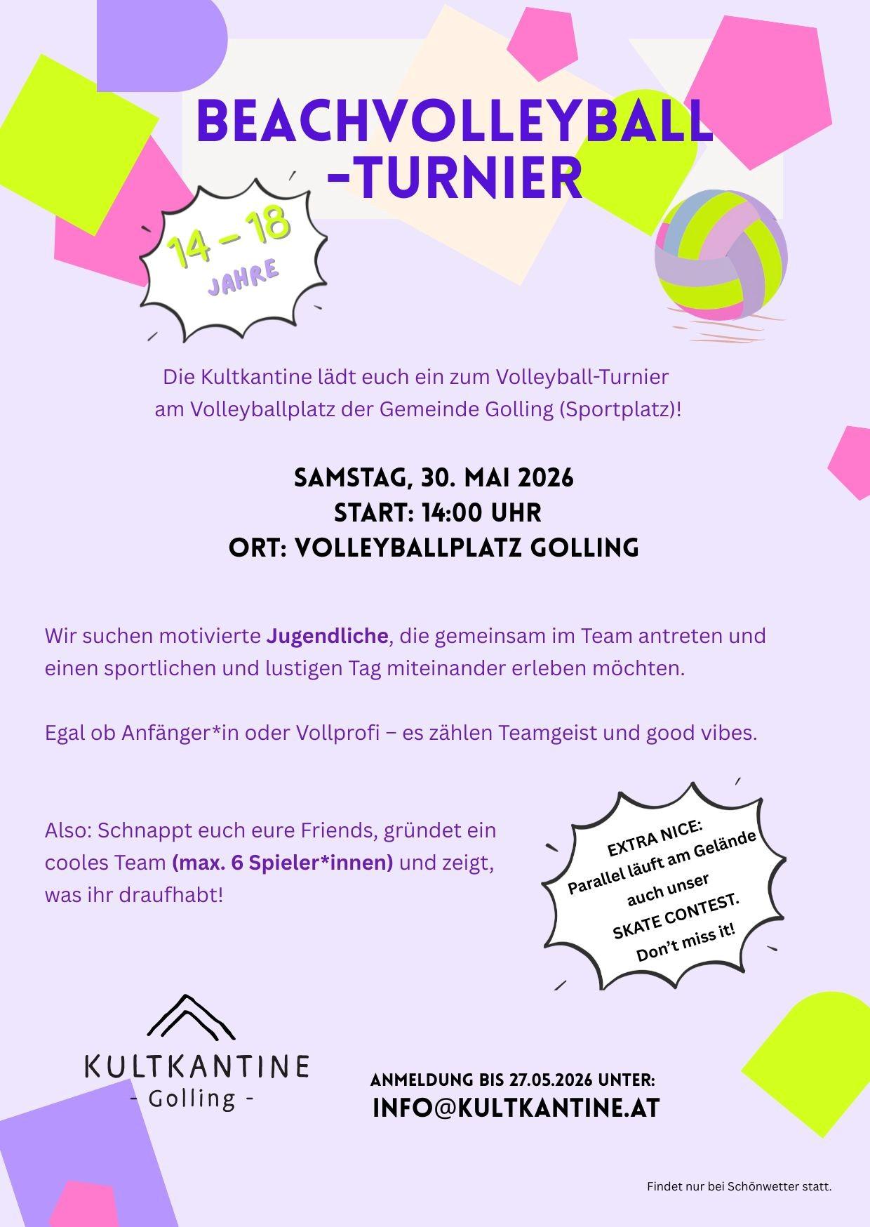 Beachvolleyball Tunier der Kultkantine