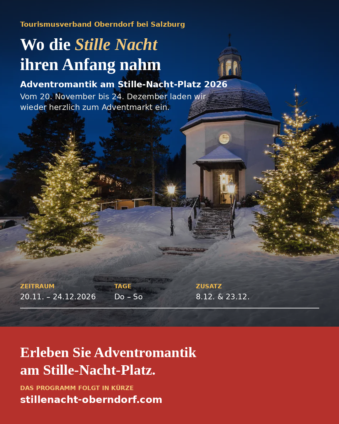 Adventmarkt Stille-Nacht-Platz
