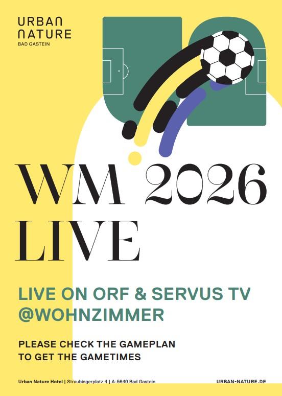 WM PUBLIC VIEWING Fußball-WM 2026 im Urban Nature