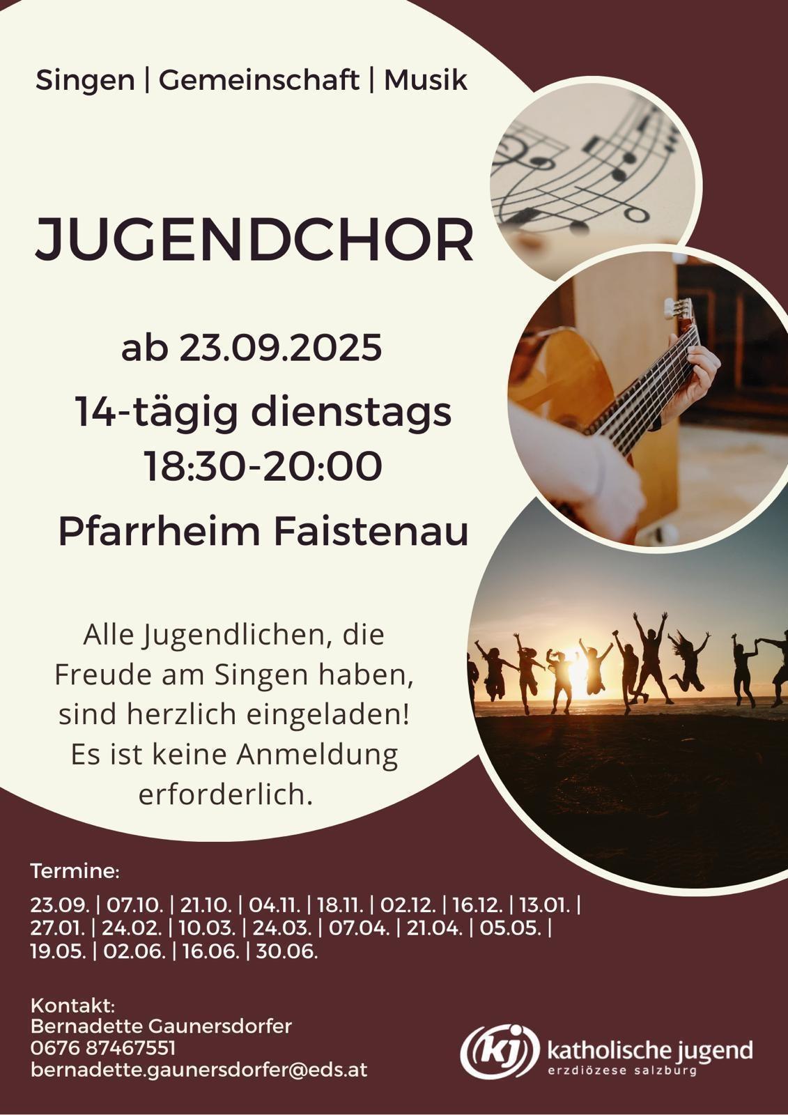 Jugendchor – gemeinsam Singen