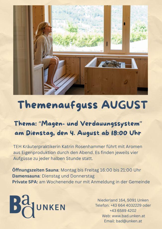 Themenaufguss „Magen- und Verdauungssystem“