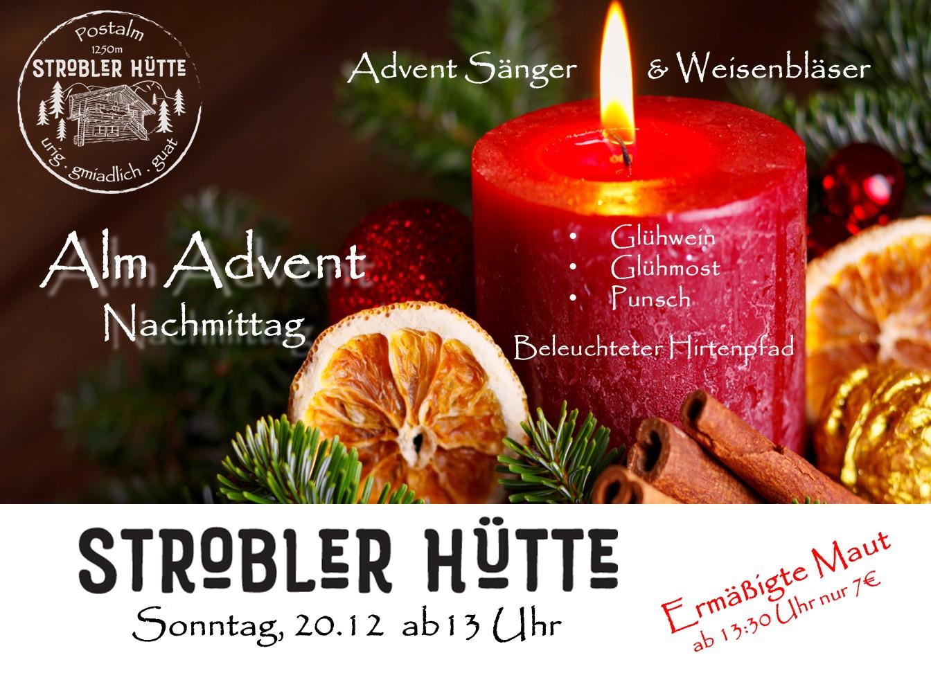 Alm Advent auf der Strobler Hütte