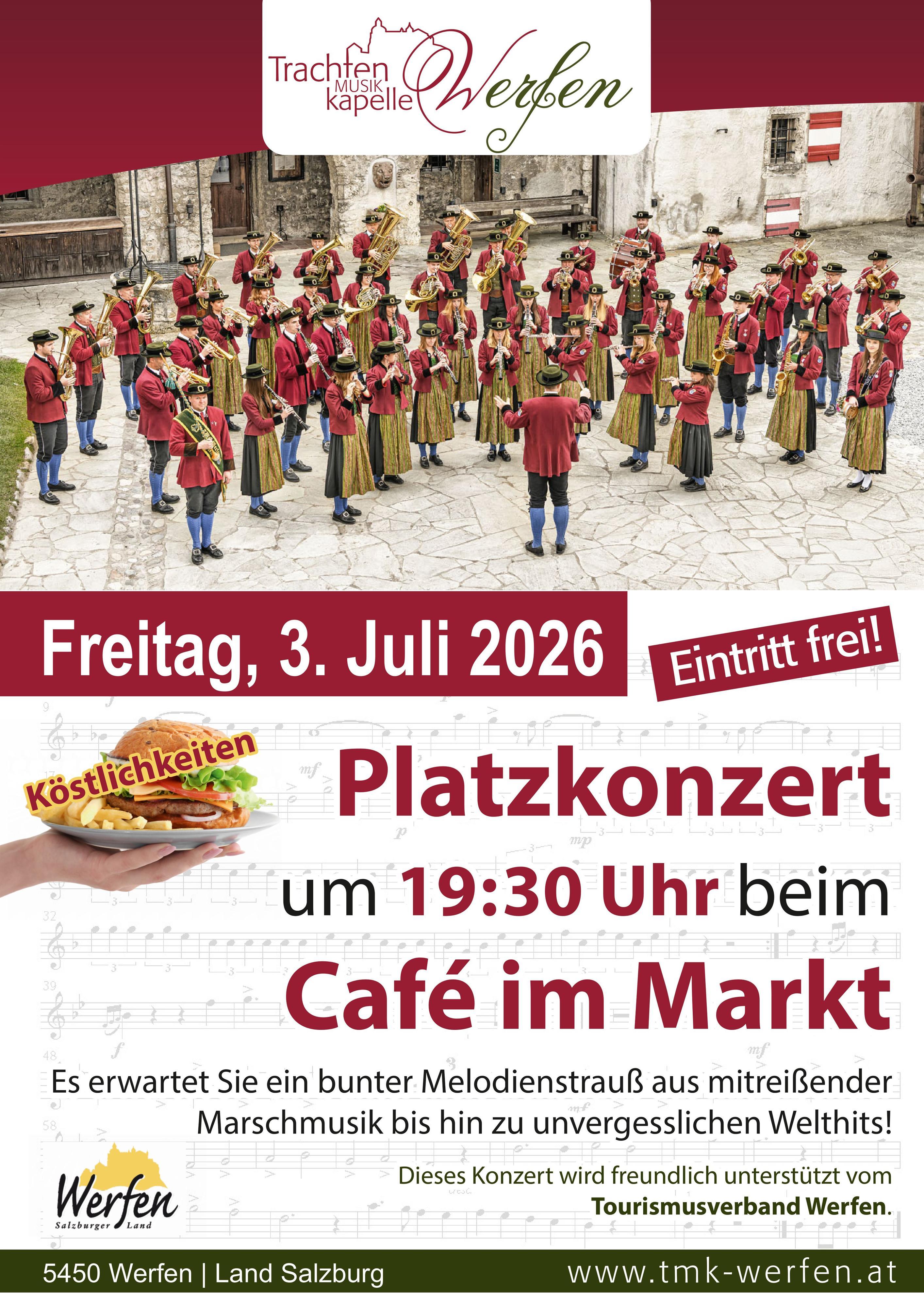 Platzkonzert der Trachtenmusikkapelle Werfen