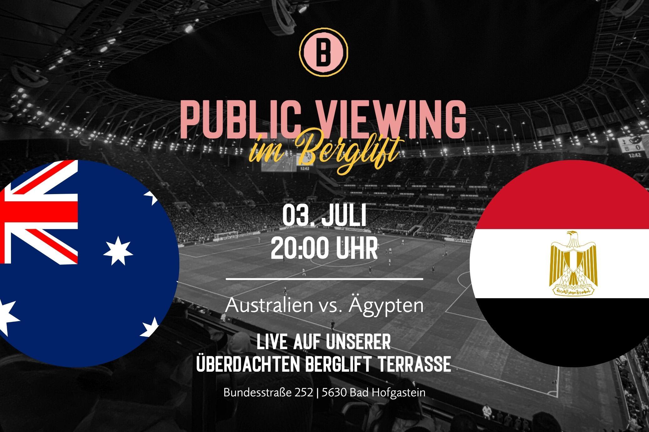 WM PUBLIC VIEWING: Australien vs. Ägypten