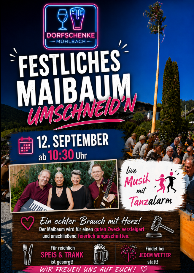 Festliches Maibaum Umschneid’n