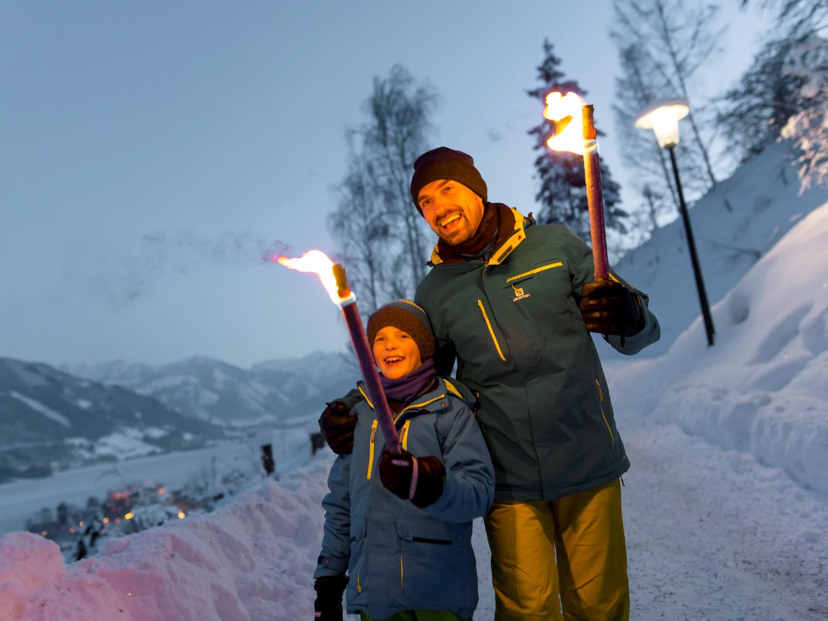 Geführte Fackelwanderung in Kaprun
