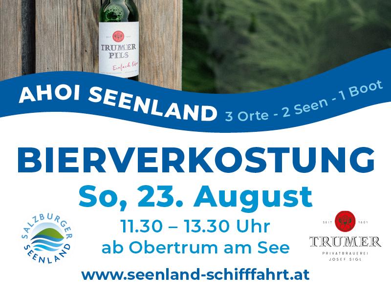 Schifffahrt mit Bierverkostung, Obertrum – Obertrum