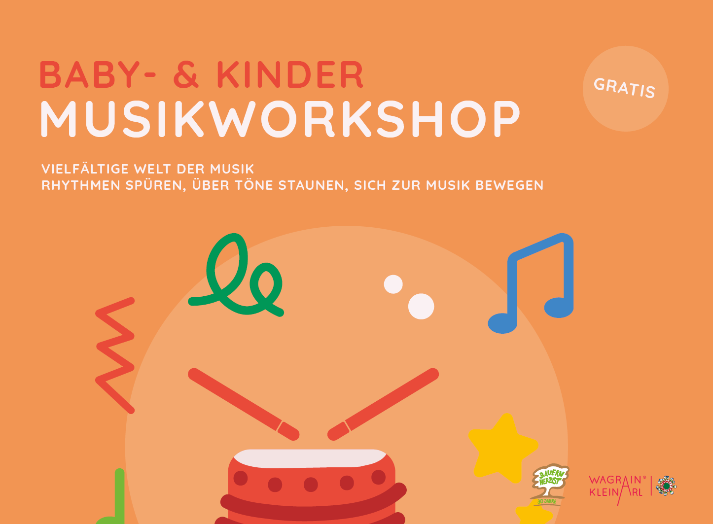 Kindermusikworkshop – im Gemeindesaal Kleinarl