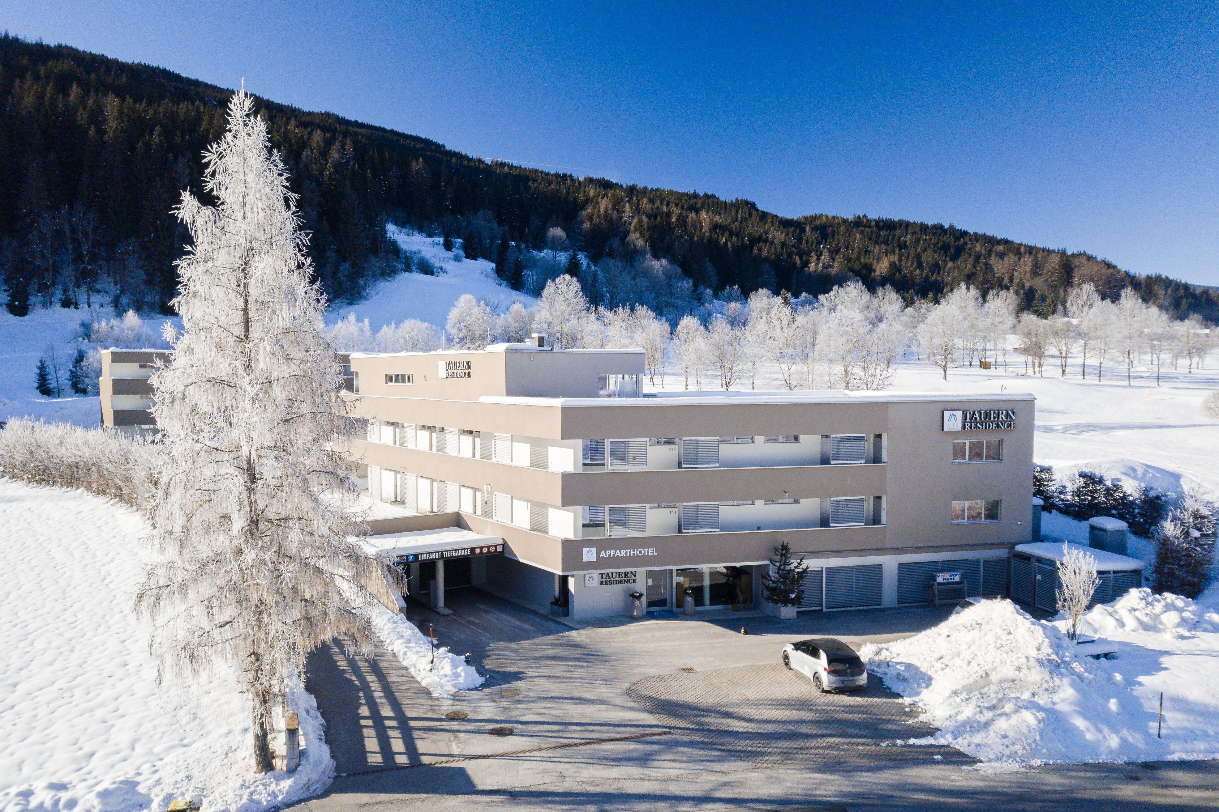 The Tauernresidence Radstadt in the heart of the snowy Salzburg Alps.