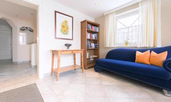 The reception is located on the ground floor. You will be welcomed in the cozy designed entrance area.