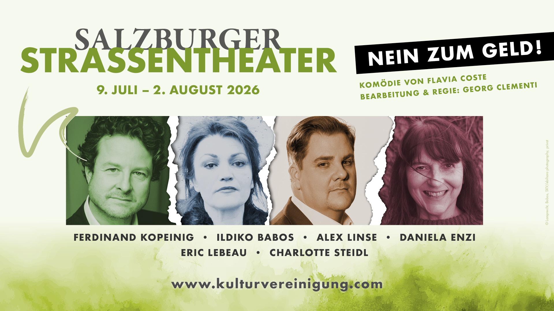 Kultursommer: Salzburger Straßentheater „Nein zum Geld!