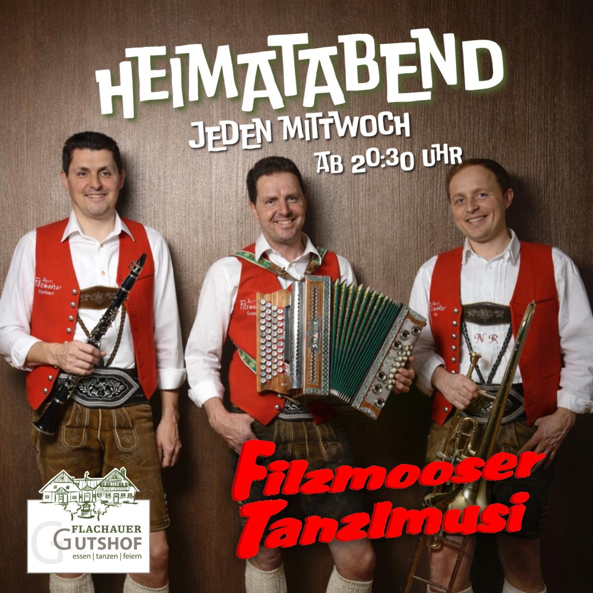 Heimatabend mit der Filzmooser Tanzlmusi & den Schuhplattlern D’Grießenkarecker