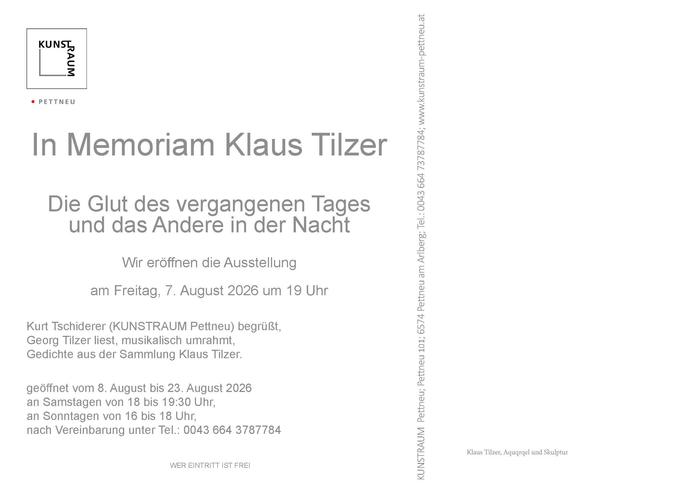 Kunstraum in Pettneu, Ausstellung
